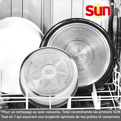 516xsg1nvl.jpg Cuisine Tefal Ingenio, Poêles et casseroles hermétiques, Lot de 7 ustensiles pour la cuisine, Design empilable et amovib