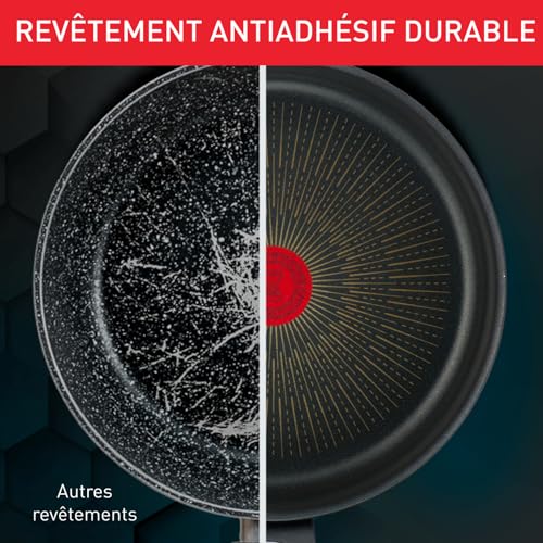 518sgmcql.jpg Tefal Unlimited Revêtement antiadhésif résistant Poêle Induction 32 cm Thermo-Signal Fabriqué en France G25908AZ