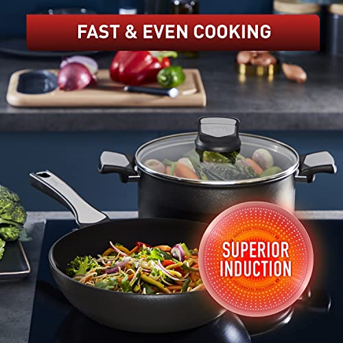 51d6git4dl 1.jpg Poêle Tefal UNLIMITED ON 32 cm Couvercle en Verre Functionalité Électrique