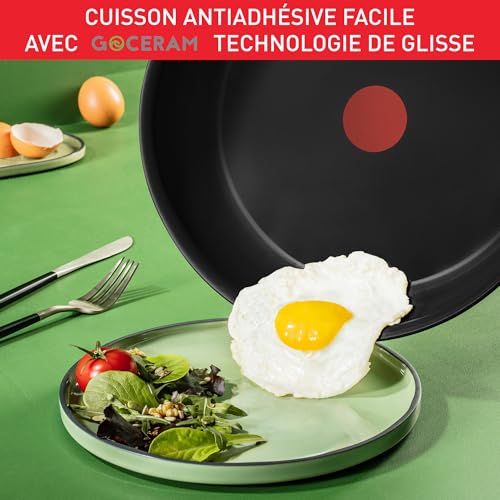 51ev0yhmzwl 1.jpg Tefal Duetto On Batterie de 3 Poêles 20/24/28cm pour Cuisine Élégante Garantie 10 ans Revêtement Antiadhésif Go Ceram G7