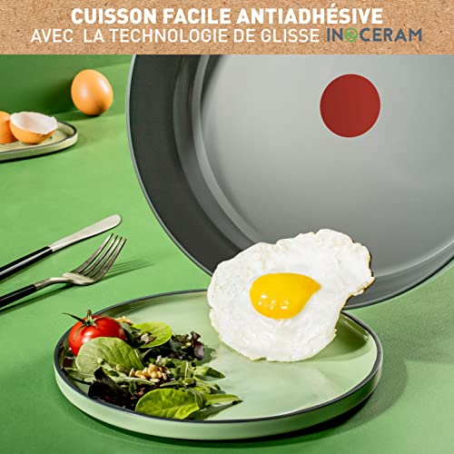 51fz2dvvirl.jpg Tefal Renew On Poêle 24 cm, Revêtement antiadhésif céramique, Cuisine Eco-conception C4270432 Gris Tefal Renew On Poêle
