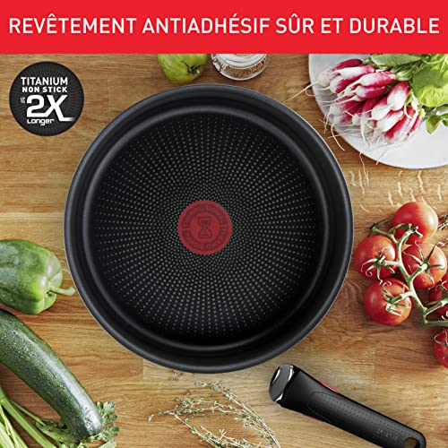 51lahbjd0vl.jpg Tefal Ingenio Emotion Batterie de cuisine 13 pièces, Acier inoxydable, Empilable, Garantie 5 ans, Revêtement antiadhésif