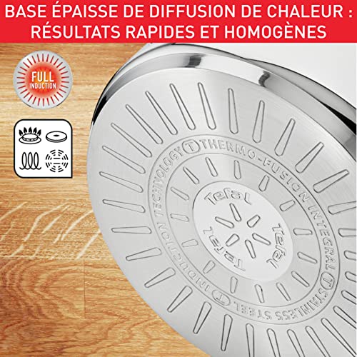 51m7iuy21ql.jpg Tefal Intuition XL Grande marmite inox 26 cm - Induction - Garantie 5 ans - Acier inoxydable 18/10 - Poignées robustes -