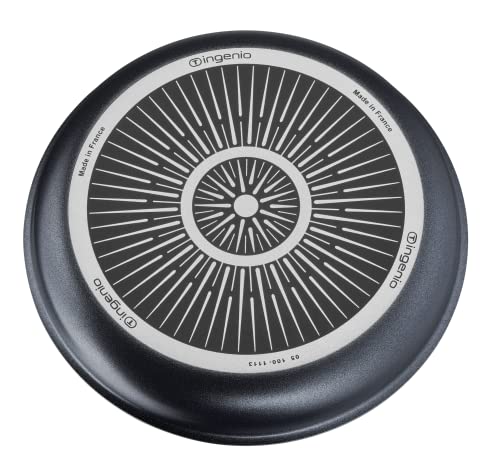 51pzihbmel.jpg Tefal Ingenio XL Force 3 poêles 24/28 cm amovibles indicateur de température revêtement antiadhésif empilables Gris/Bleu