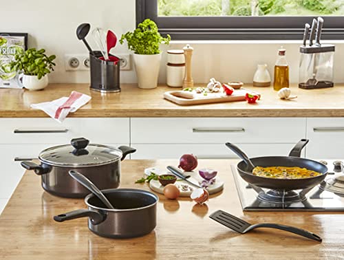 51qqcm0gusl.jpg Casserole Tefal Faitout 24 cm Facile à Nettoyer, Antiadhésif, pour Tous Feux Sauf Induction, Fabriquée en France