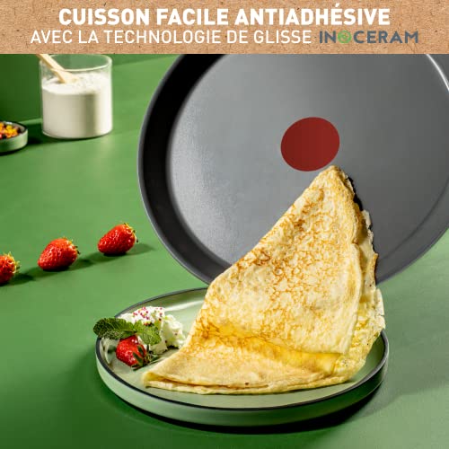 51sip6mzrcl.jpg Poêle à crêpe Tefal Gris, induction, revêtement céramique, écologique et saine cuisson