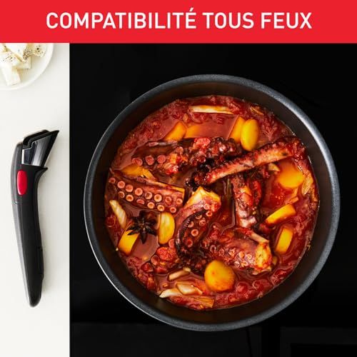 51v5s0ogjel.jpg Tefal Ingenio Lot 6 Pièces Induction Fonte d’Aluminium Compatible Lave-Vaisselle Cocottes et Poêles