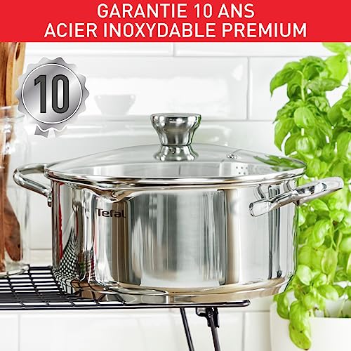51vpf7gksvl.jpg Tefal Batterie de Cuisine Duetto A705A835, Inox Induction, 16/20/24 cm, Convient pour la Cuisine, Fonction Multi-Cuisson