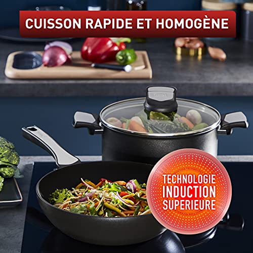 51w2ysekfcs.jpg Tefal Unlimited Revêtement antiadhésif résistant aux rayures Poêle à frire 22 cm Haute performance Indicateur de tempéra