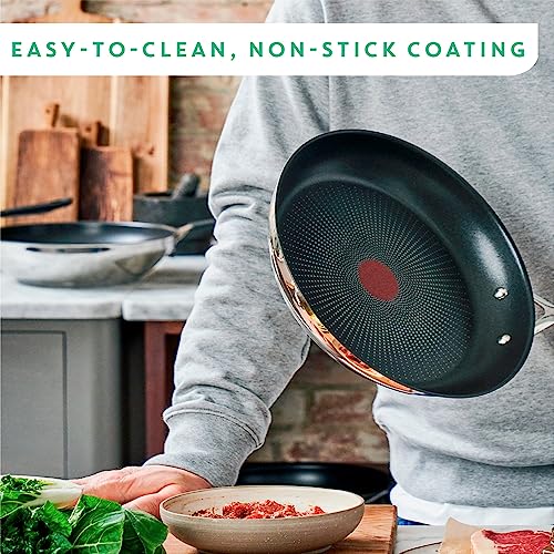 51w3thvcaxl 1.jpg Tefal Jamie Oliver Cook's Direct Inox Lot de 2 poêles 24/28 cm pour cuisine professionnelle et amatrices de cuisine, con