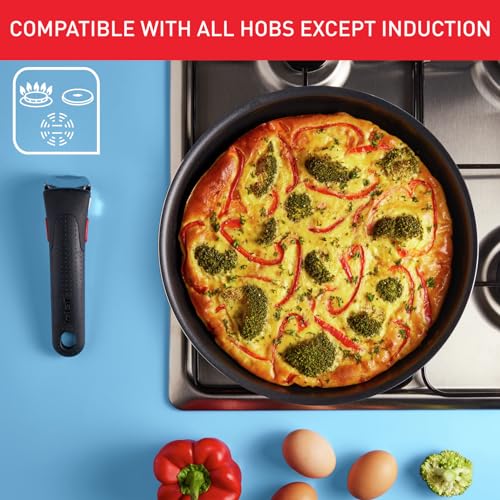 51wcrn5rsul.jpg Tefal Ingenio Easy ON Set de Casseroles et Poêles, 10 Pièces Empilables, Poignée Amovible, Gain de Place, Antiadhésif, N