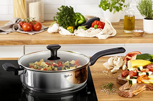 51weunm8kol.jpg Tefal Comfort Max Sauteuse 26 cm induction acier inoxydable antiadhésif chaudière thermostat poignée isolante G7263344