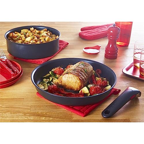 51xn7m9dpsl 1.jpg Tefal Ingenio Unlimited, poêle à frire antiadhésive noire L7630632 pour cuisinier occupé