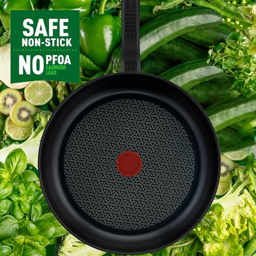 51xo20euc8l.jpg Tefal Comfort Max Lot de 2 poêles 24/28 cm induction anti-adhésif acier inoxydable haute qualité indicator température p