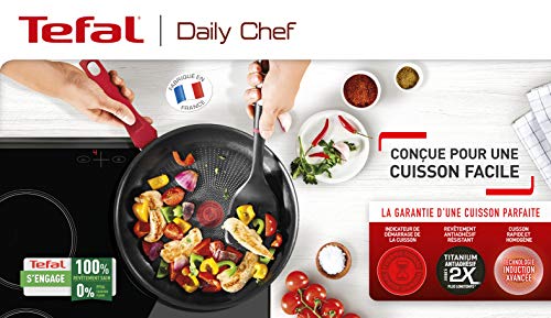 51yoyh5fytl.jpg Poêle Tefal Daily Chef Durable et Résistante pour Cuisine Saine 26 cm France Induction G2737702 Poêle Tefal Daily Chef