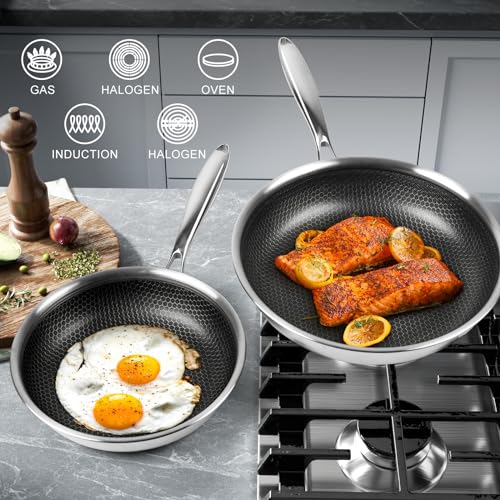 51afoz3wvtl.jpg Poêles Innerwell 24+28 cm Induction Antiadhésif usadoires cuisiniers leftistère Séance Cooking Non-Toxis