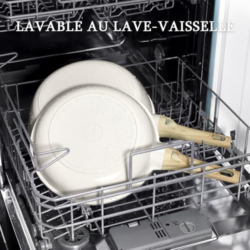 51lkxbmanul.jpg Poêle à frire GiPP antiadhésive en céramique saine et non toxique - Adaptée à l'induction - Sans PFAS et PFOA