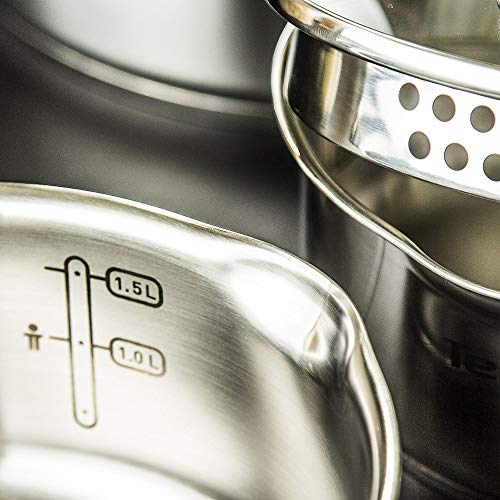 51lrqiyzbkl.jpg Tefal Zestaw Garnków DUETTO+ Émail Époxy Cuisine Professionnelle Cuisine DOMESTIQUE 2 Pièces Antiadhésif Robustesse Styl