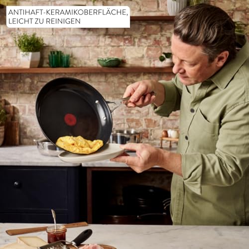 51nhpbt6b0l.jpg Jamie Oliver by Tefal Direct Cook Poêles 24/28cm Revêtement antiadhésif en céramique H880S334 cuisines experts