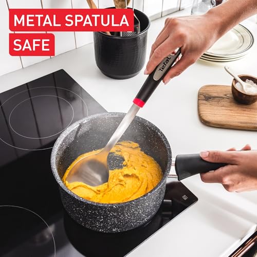 51p0c77qjbl.jpg Tefal Lot de 3 poêles en titane 16/18/20 cm + couvercles | Revêtement anti-adhésif haute performance | Compatible induct