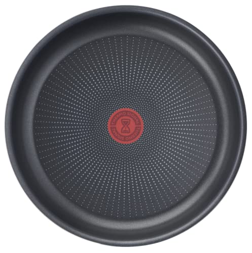 51r3lodcsml.jpg Tefal Ingenio XL Force 3 poêles 24/28 cm amovibles indicateur de température revêtement antiadhésif empilables Gris/Bleu