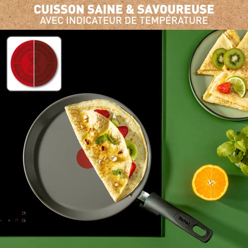 51ravmodayl.jpg Poêle à crêpe Tefal Gris, induction, revêtement céramique, écologique et saine cuisson