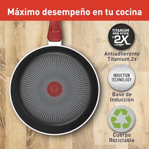 51tled 7hl.jpg Poêle antiadhésive 28cm rouge pour cuisinier expérimenté - cuisine à haute température - revêtement durable - C2890602