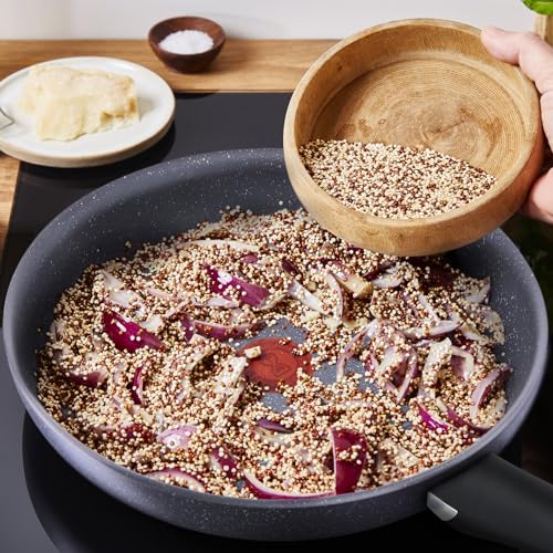 51uacwjjt4l 1.jpg Poêle Tefal Ingenio, Induction et Revêtement antiadhésif pour Cuisine Professionnelle et Amateur, Fabriqué en France, Na