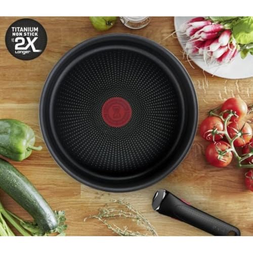 51x8yolcil.jpg TEFAL INGENIO Batterie de cuisine Induction Fabriquée en France, Cuisson saine Revêtement antiadhésif Daily Chef L76 TEF