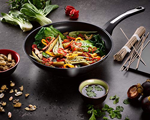 51xev0l4cul.jpg Poêle wok Tefal Emotion 28 cm, antiadhésif, garantie 10 ans, induction, cuisson uniforme, design moderne, poignée solide