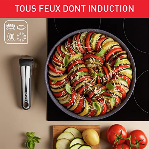 51xuuoelmgl.jpg Tefal Ingenio Batterie de cuisine 8 pièces, induction, revêtement antiadhérent, empilable, poignée amovible, compatible