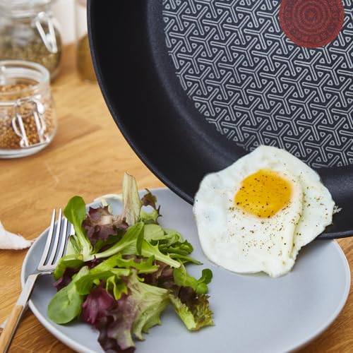 51yogns1tol.jpg Tefal Comfort Max Lot de 2 poêles 24/28 cm induction anti-adhésif acier inoxydable haute qualité indicator température p