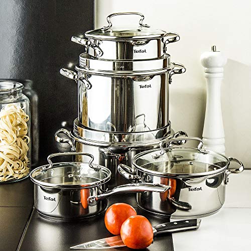 51zz2to1ekl.jpg Tefal Zestaw Garnków DUETTO+ Émail Époxy Cuisine Professionnelle Cuisine DOMESTIQUE 2 Pièces Antiadhésif Robustesse Styl