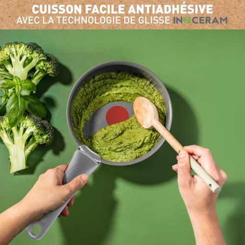 51zzndeicnl 2.jpg Casserole Tefal Ingenio Renew 20 cm, Céramique antiadhésive, Cuisson saine pour la famille, Tous feux dont induction L26