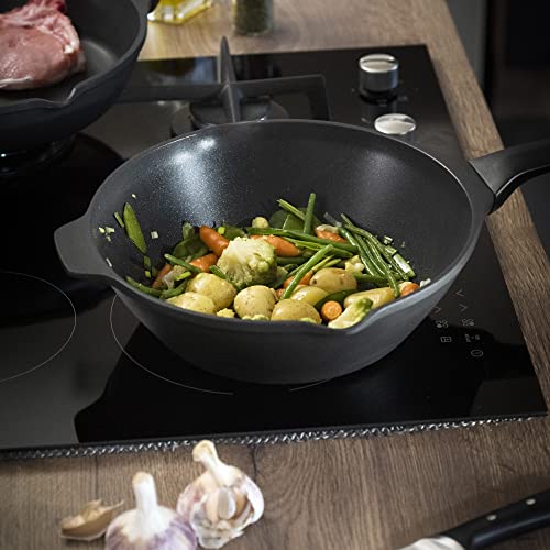 51zrg ydyil.jpg Tefal E24919 Robusto en Aluminium Moulé 28 cm - Nettoyage Facile - Revêtement Antiadhésif - Indicateur de Température à