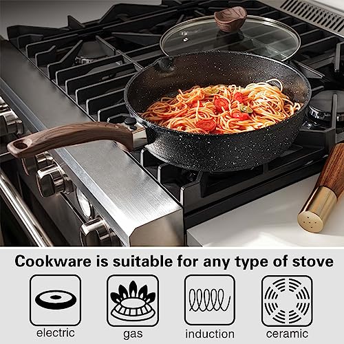 61kjzc5t pl.jpg Poêle à Frire Profonde Kordisen 28 cm pour Cuisson Rapide et Facile