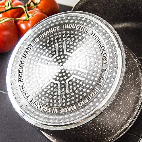 61q9ugsewal.jpg Tefal Ingenio Batterie de cuisine 15 pièces induction antiadhésif fabriqué en France Extrême effet pierre L6789102 marro