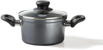 21jgd5fydul. ac .jpg STONELINE Casserole 28 cm Gris - Revêtement Antiadhésif avec Particules de Pierre - Compatible Four et Induction - Couve