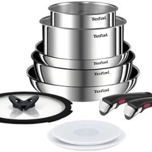 Tefal Ingenio Emotion L897SA74 - Casseroles et poêles antiadhésives empilables pour induction, facile à nettoyer, grand