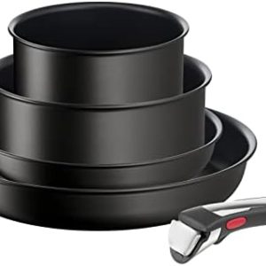 Tefal Ingenio Unlimited ON L3959543 - Poêles et casseroles antiadhésives 22 et 28 cm, nettoyage facile, indicateur de ch
