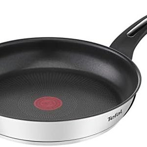 Poêle Tefal Emotion E3000404 24 cm Antiadhésif Induction Cranberry 10 ans Garantie Homogène Chaleur Design Élégant Poign