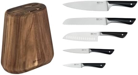 318ghfx6yml. ac .jpg Tefal JAMIE OLIVER by Bloc + 5 couteaux de cuisine professionnel, chefs et débutants, utilisés en cuisine et en préparat