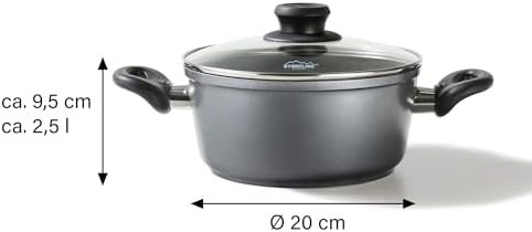 31b0q7ehkvl. ac .jpg STONELINE Casserole 28 cm Gris - Revêtement Antiadhésif avec Particules de Pierre - Compatible Four et Induction - Couve