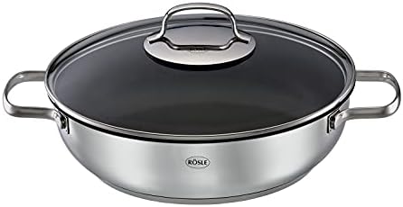 31ch6qwqjas. ac .jpg RÖSLE ELEGANCE Set de 3 Poêles à Frire Inox Anti-Adhésif - Convient pour Induction et Lave-Vaisselle - Cuisine Professio