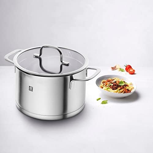31feimkl3sl. ac .jpg ZWILLING Batterie de Cuisine TrueFlow, Acier Inoxydable, Fonction Verseuse, Cuisine Professionnelle, 5 Pièces, Argent In