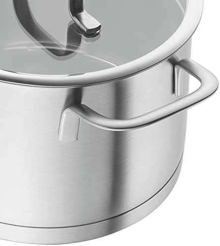 31pbwogearl. ac .jpg ZWILLING Batterie de Cuisine TrueFlow, Acier Inoxydable, Fonction Verseuse, Cuisine Professionnelle, 5 Pièces, Argent In