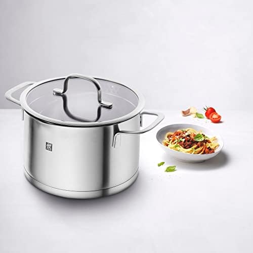 31rfk3acmhl. ac .jpg ZWILLING Batterie de Cuisine TrueFlow, Acier Inoxydable, Fonction Verseuse, Cuisine Professionnelle, 5 Pièces, Argent In
