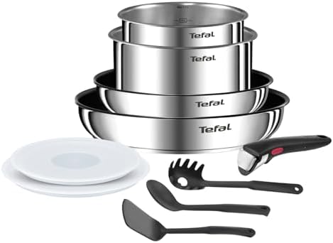 31xn98gofzl. ac .jpg Tefal Ingenio Emotion L897SK04 Batterie de cuisine 20 pièces, induction, antiadhésif, empilable, compatible lave-vaissel