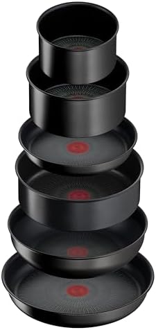 31z0v23gpbl. ac .jpg Tefal Ingenio Unlimited - Batterie de cuisine 8 pièces, Convient aux Familles Actives - Poêle 28 cm & Casseroles 16/18/2