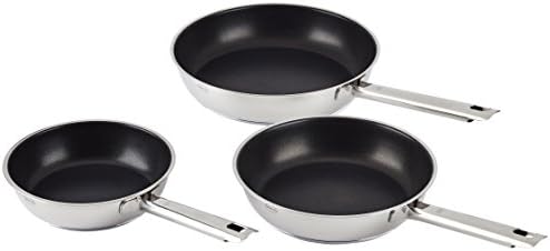 31cz7xzvv3l. ac .jpg RÖSLE ELEGANCE Set de 3 Poêles à Frire Inox Anti-Adhésif - Convient pour Induction et Lave-Vaisselle - Cuisine Professio